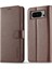 Tutucu ile Google Pixel 8 Için Kılıf Buzağı Doku Yatay Çevir Deri (Yurt Dışından) 1