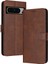 Google Piksel 8 Pro Saf Renk Kickstand Pu Deri ile Flip Case (Yurt Dışından) 1