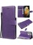 Kart Yuvası Klasik Düz Renk ile Samsung Galaxy S21 Ultra Için Flip Case (Yurt Dışından) 1