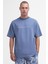 Barbour International B.Intl Stacked Oversized T-Shirt Gy56 Flint Blue 1