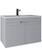 Kobos Meta 91 cm Lavabo Dolabı Kapaklı Light Grey KB710059 1