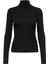 Onlsılle Roll Neck Top Jrs Noos Kadın Siyah T-Shirt - 15256046 1
