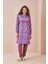 Puantiye Desen Tesettür Mayo Uzun Lila 1