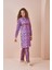Puantiye Desen Tesettür Mayo Uzun Lila 2