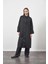 Oversize Trenchcoat Ceket Siyah 2