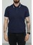 Hscstore Erkek Polo Yakalı Indigo T-Shirt- 8421 1