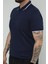 Hscstore Erkek Polo Yakalı Indigo T-Shirt- 8421 2