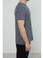 Hscstore Erkek Bisiklet Yakalı Koyu Mavi T-Shirt- 8405 3