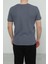 Hscstore Erkek Bisiklet Yakalı Koyu Mavi T-Shirt- 8405 4