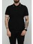 Hscstore Erkek Polo Yakalı Siyah T-Shirt- 8421 1