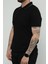 Hscstore Erkek Polo Yakalı Siyah T-Shirt- 8421 2