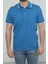 Hscstore Erkek Polo Yakalı Mavi T-Shirt- 8421 1