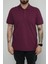 Hscstore Erkek Polo Yakalı Mürdüm T-Shirt- 8420 1