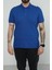 Hscstore Erkek Polo Yakalı Saks T-Shirt- 8420 1