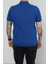 Hscstore Erkek Polo Yakalı Saks T-Shirt- 8420 4