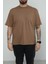 Hscstore Erkek Bisiklet Yakalı Toprak T-Shirt - 8418 1
