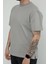 Hscstore Erkek Bisiklet Yakalı Kül Rengi Tişört - 8417 2