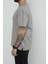 Hscstore Erkek Bisiklet Yakalı Kül Rengi Tişört - 8417 3