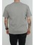 Hscstore Erkek Bisiklet Yakalı Kül Rengi Tişört - 8417 4