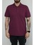 Hscstore Erkek Polo Yakalı Mürdüm T-Shirt- 8420 1