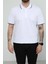 Hscstore Erkek Polo Yakalı Beyaz T-Shirt- 8421 1