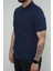 Hscstore Erkek Polo Yakalı Indigo T-Shirt- 8420 2