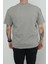 Hscstore Erkek Bisiklet Yakalı Kül Rengi Tişört - 8417 4