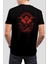 Karga Baskılı Siyah Unisex T-Shirt C481 1