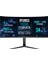 WRP34-165-B 34" 165HZ 1ms Rgb Curved (Hdmı + Display Port) Freesync + G-Sync (3440*1440) Wqhd Oyuncu Monitörü 1