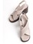 Deri Silver 10 cm Platform Çapraz Kadın Sandalet TMD20241002 2