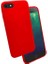 Apple iPhone 8 Uyumlu Kılıf Silk Silikon, Kırmızı 1