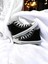 Unisex Convers Günlük Keten Rahat Bilekli Siyah Uzun Sneaker Spor Ayakkabı 2