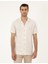 Erkek Bej Slim Fit Örme Gömlek 50288946-VR011 1