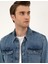 Erkek Koyu Mavi Regular Fit Uzun Kollu Jean Gömlek 50288244-VR032 2