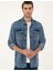 Erkek Koyu Mavi Regular Fit Uzun Kollu Jean Gömlek 50288244-VR032 3