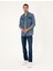 Erkek Koyu Mavi Regular Fit Uzun Kollu Jean Gömlek 50288244-VR032 4