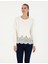Kadın Ekru Comfort Fit Sweatshirt 50283335-VR019 1