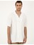 Erkek Beyaz Regular Fit Örme Gömlek 50286124-VR013 3