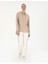 Kadın Bej Oversize Kapüşonlu Modal Kumaş Sweatshirt 50283295-VR011 4