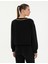 Pierre Cardin Kadın Siyah Crop Top Sweatshirt 50282634-VR046 5