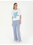 Kadın Beyaz Comfort Fit Tişört 50282607-VR013 4