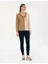Kadın Bej Comfort Fit Örme Bluz 50283412-VR011 4