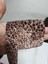 3cm Leopar Baskılı Kadıfe Şerıt Kurdele 1