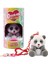 Coccolotti Interaktif Sesli ve Işıklı Sevimli Pandalar Anahtarlık & Çanta Aksesuarı - Siyah Panda 3