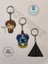 Harry Potter Figürleri - Harry Potter - Rawenclaw - Deathly Hallows 3 Lü Çanta Akesuarı Anahtarlık 1