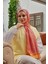 Leopar Desen Pembe Soft Pamuk Şal 1