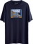 %100 Pamuklu Brooklyn Baskılı Yeşil Oversize Tişört 1