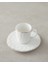 Hestia New Bone China 4 Parça 2 Kişilik Kahve Fincan Takımı Beyaz 3