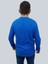 Erkek Waffle Uzun Kol Saks Mavisi Sweatshirt 4