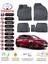Toyota Auris 2017 Model 3D Araca Özel Havuzlu Paspas Takımı 1
